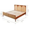 Giường Ngủ Gỗ Tự Nhiên Phối Mây VG06