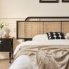 Giường Ngủ Gỗ Tự Nhiên Phối Mây VG10