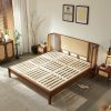 Giường Ngủ Gỗ Tự Nhiên Phối Mây VG14