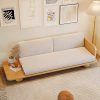 Ghế sofa gỗ phòng khách đệm nỉ da VS51