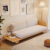 Ghế sofa gỗ phòng khách đệm nỉ da VS51