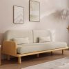 Ghế sofa gỗ phòng khách đệm nỉ da VS51