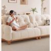 Ghế sofa gỗ đệm nỉ VS54