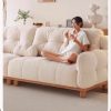 Ghế sofa gỗ đệm nỉ VS54
