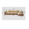 Ghế Sofa Góc Gỗ Phong Cách Hiện Đại VS61