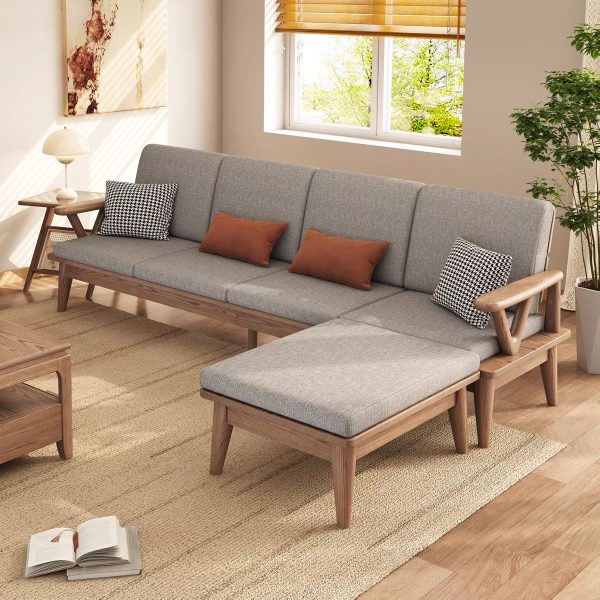 Alternative view of Ghế Sofa Gỗ Phong Cách Hiện Đại TTG VS80