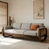 Ghế Sofa Gỗ Phối Mây Phong Cách Hiện Đại Sang Trọng VS97