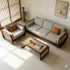 Ghế Sofa Gỗ Phối Mây Phong Cách Hiện Đại Sang Trọng VS97