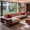 Ghế Sofa Góc Gỗ Phong Cách Hiện Đại Sang Trọng VS105