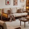Ghế Sofa Gỗ Phối Mây Phong Cách Indochine VS111