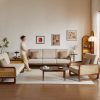 Ghế Sofa Gỗ Phối Mây Phong Cách Indochine VS111