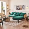 Ghế Sofa Góc Gỗ Phối mây Phong Cách Hiện Đại VS113