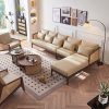 Ghế Sofa Góc Gỗ Phối mây Phong Cách Hiện Đại VS113