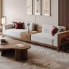 Ghế Sofa Gỗ Phối Mây Phong Cách Hiện Đại VS118