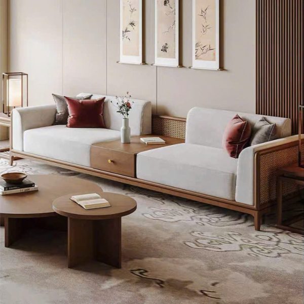 Alternative view of Ghế Sofa Gỗ Phối Mây Phong Cách Hiện Đại VS118