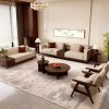 Ghế Sofa Gỗ Phối Mây Phong Cách Hiện Đại VS118