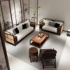 Ghế Sofa Gỗ Phối Mây Phong Cách Indochine Hiện Đại VS123