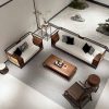 Ghế Sofa Gỗ Phối Mây Phong Cách Indochine Hiện Đại VS123