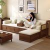 Ghế Sofa Gỗ Phối Mây Phong Cách Hiện Đại VS132