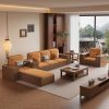Ghế Sofa Gỗ Ngăn Kéo Phong Cách Hiện Đại VS134