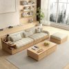 Ghế Sofa Gỗ Ngăn Kéo Phong Cách Hiện Đại VS137