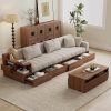 Ghế Sofa Gỗ Ngăn Kéo Phong Cách Hiện Đại VS137