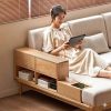 Ghế Sofa Góc Gỗ Phối mây Phong Cách Hiện Đại VS139