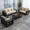 Bộ Ghế Sofa Gỗ Tự Nhiên Phong Cách Hiện Đại VS141